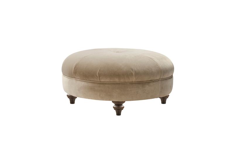 Houghton Round Footstool