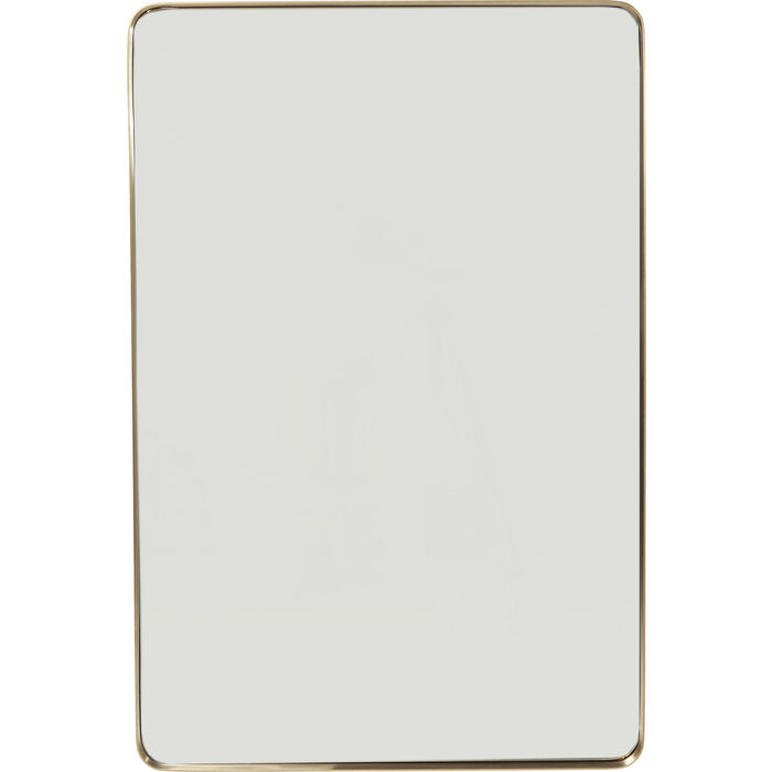 Brass Rectangular Curve Mirror