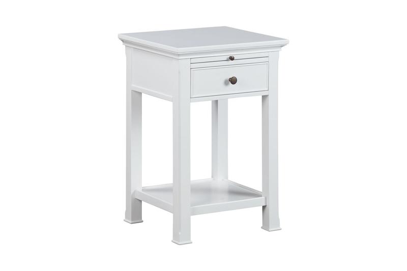 Pietra Bedside Locker Antique White