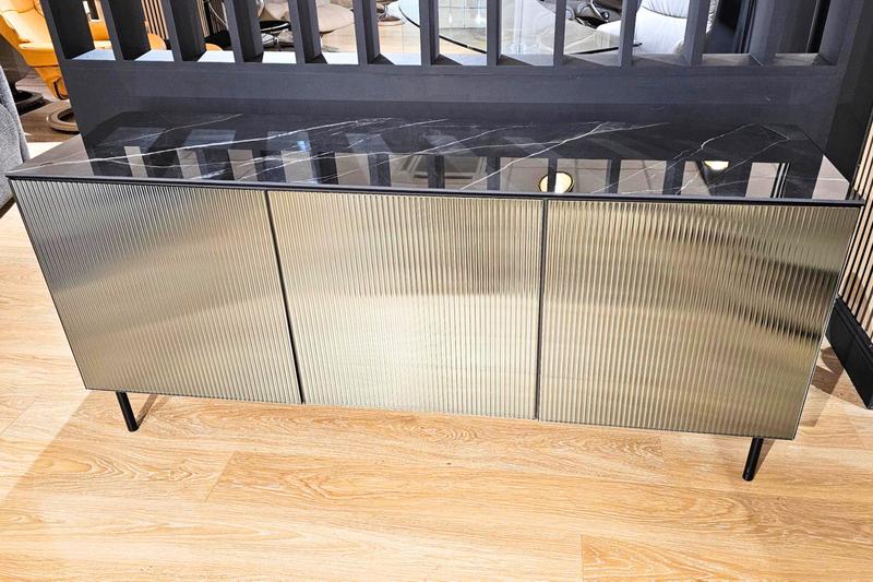Calligaris Mirrored Smoke Grey Sideboard - Clearance Cork