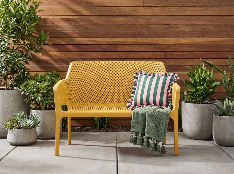 Net Garden 2-Seater Bench Senape