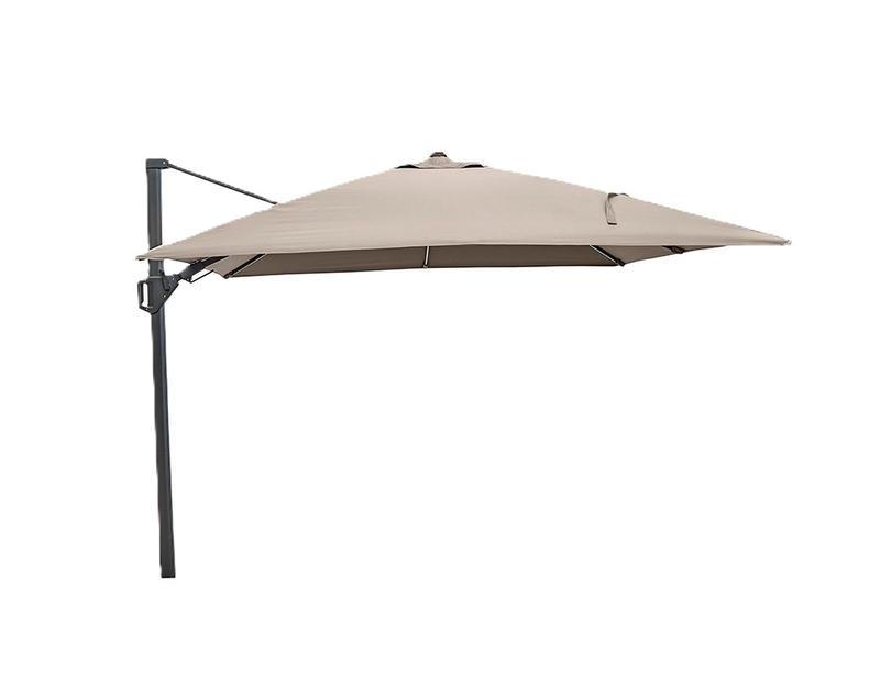 Taupe Glow Garden Parasol and Base