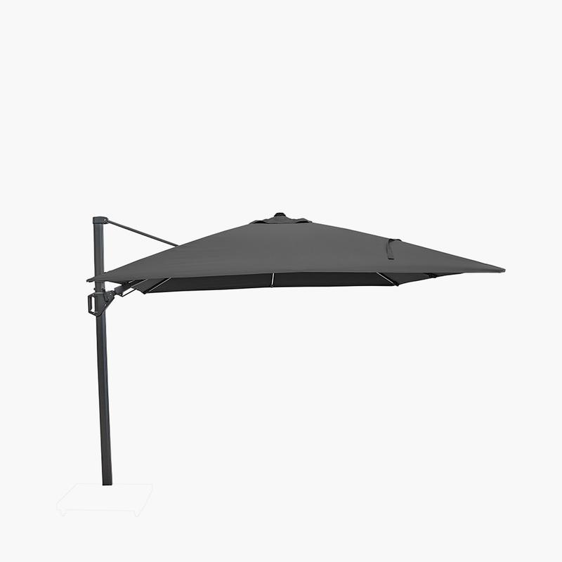 Anthracite Glow Garden Parasol and Base
