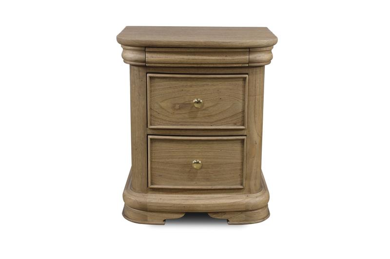Merville 3 Drawer Bedside Table