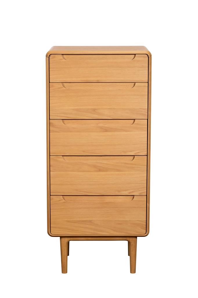 Remington 5 Drawer Tall Chest with Mirror