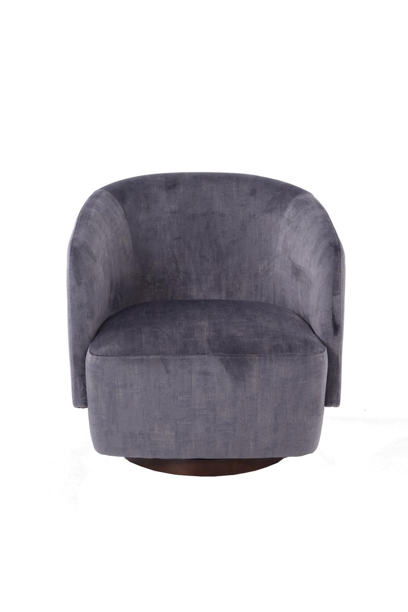 Beck Swivel Armchair Steel