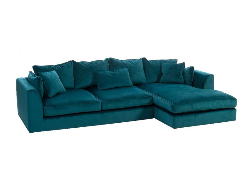 Prescott RHF Corner Sofa Lumino Teal - RHF