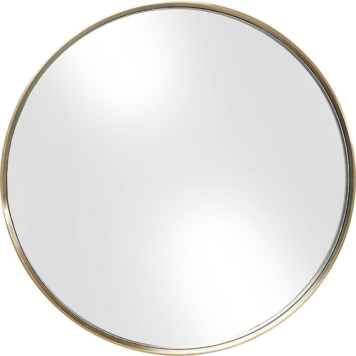 Brass Round Curve Mirror