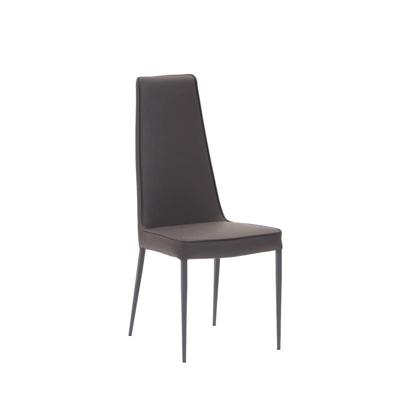 Mara Dining Chair Grey Ecopelle