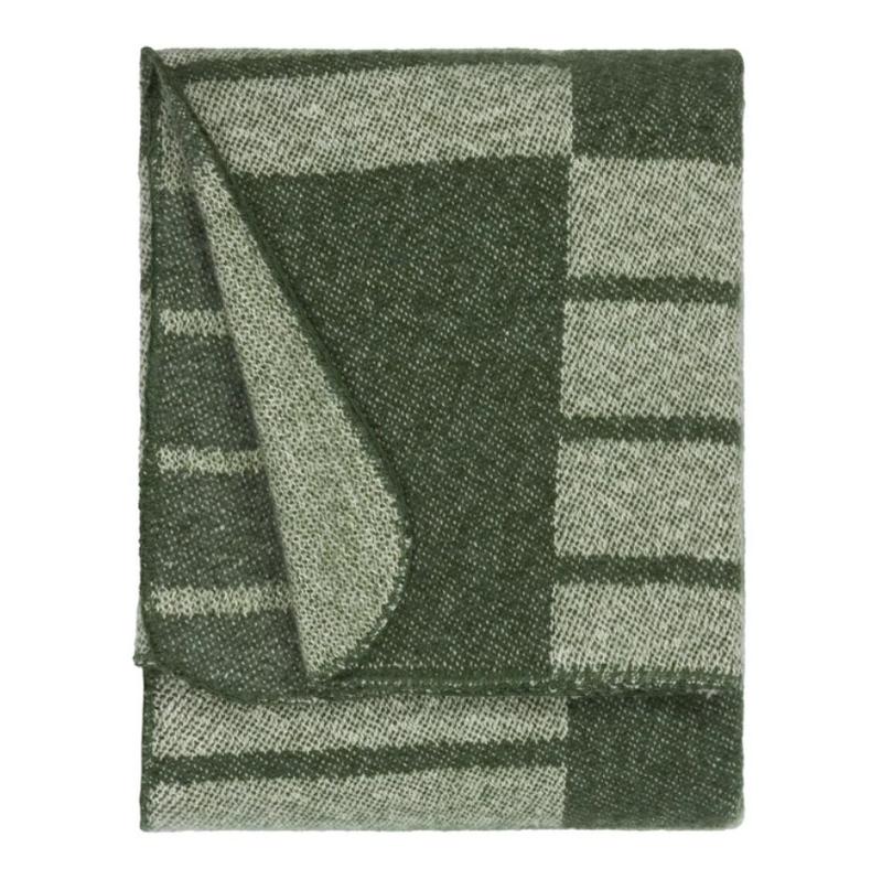 Harlech Woven Reversible Moss Throw Blanket