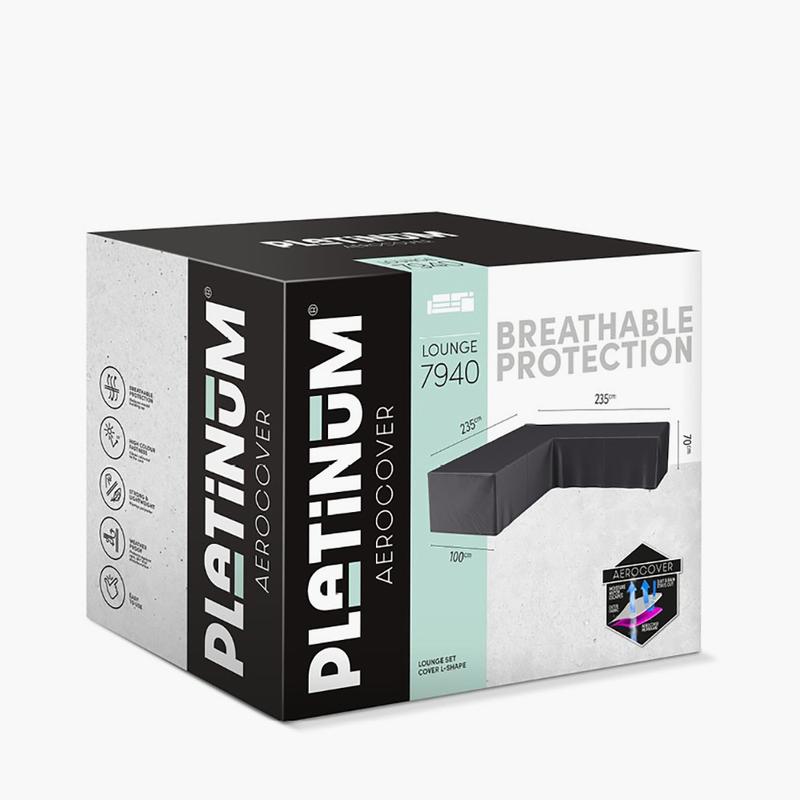 L-Shape Garden Furniture Cover 235x235x100x70cm