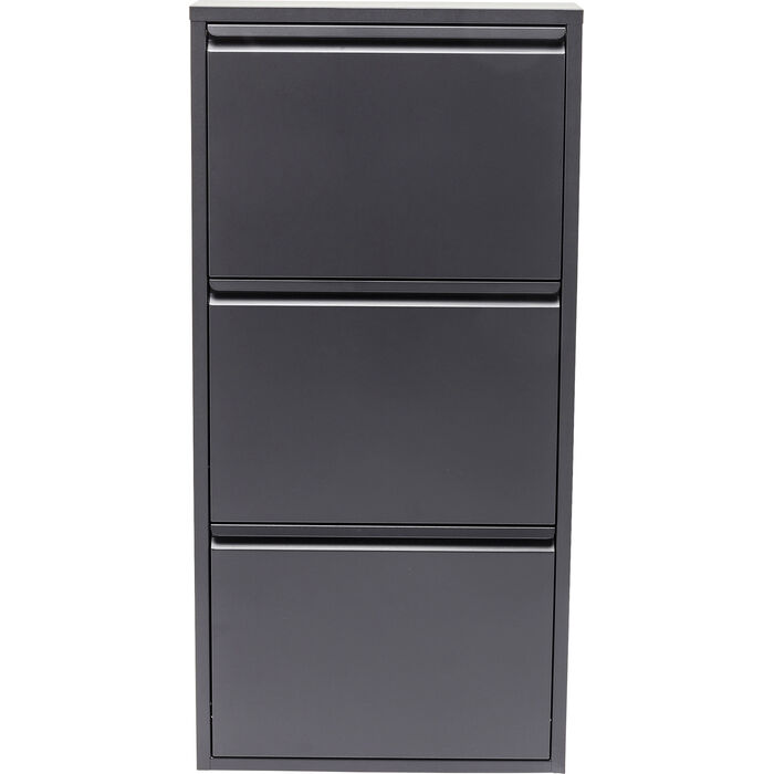 3 Drawer Anthracite Shoe Container