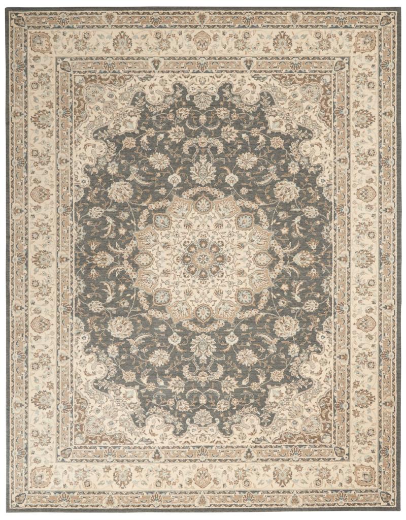 Living Treasures Rug LI15 Grey/Ivory