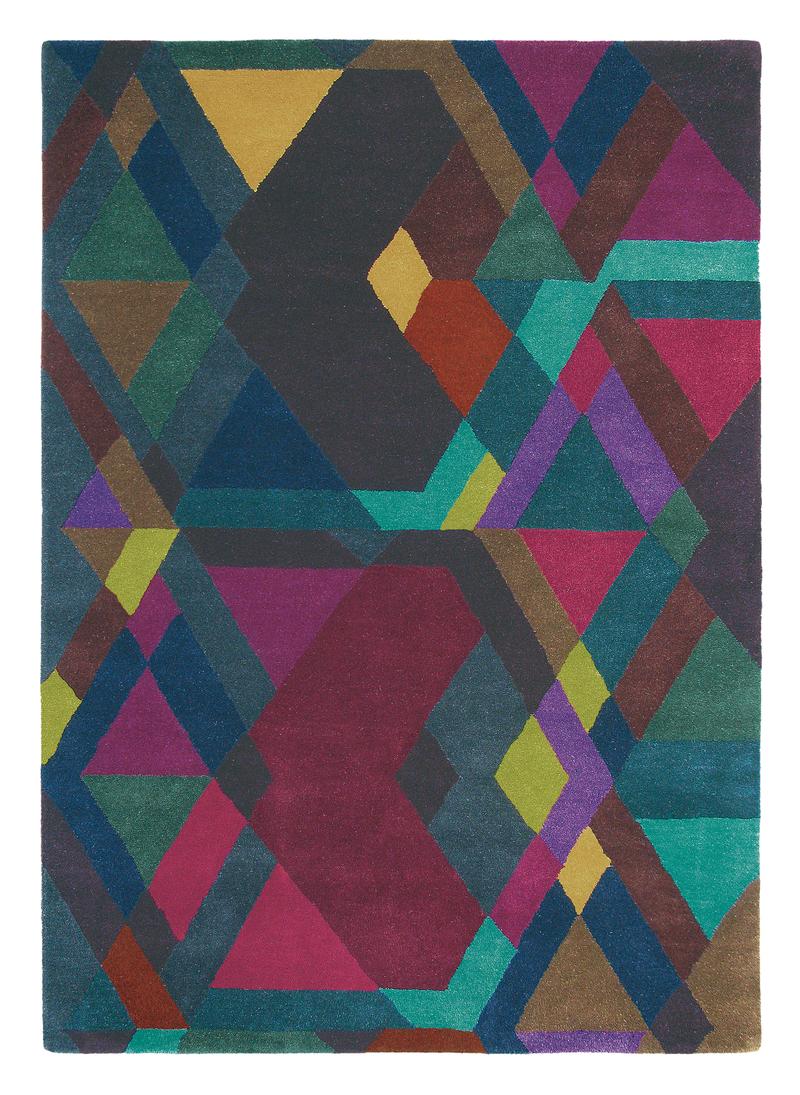 Mosaic Rug Deep Purple