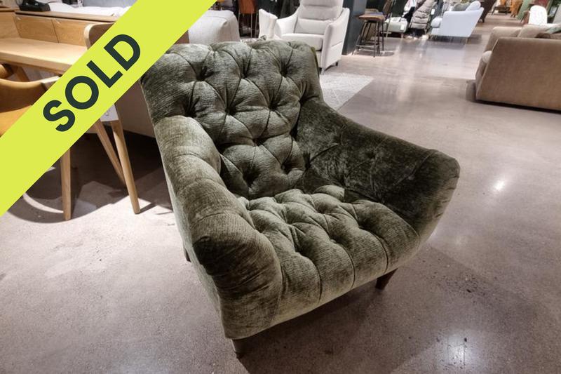 Amble Fabric Chair Green - Clearance Cork