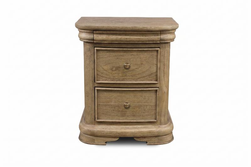 Merville 3 Drawer Bedside Table