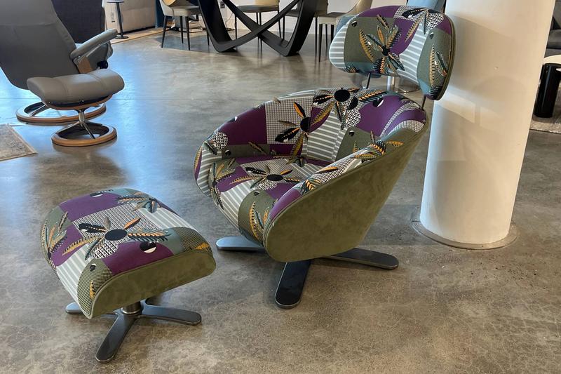 Coconut Chair and Footstool - Clearance Limerick