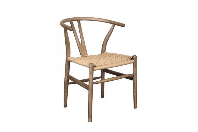 Hugo Wishbone Chair with Dark Legs