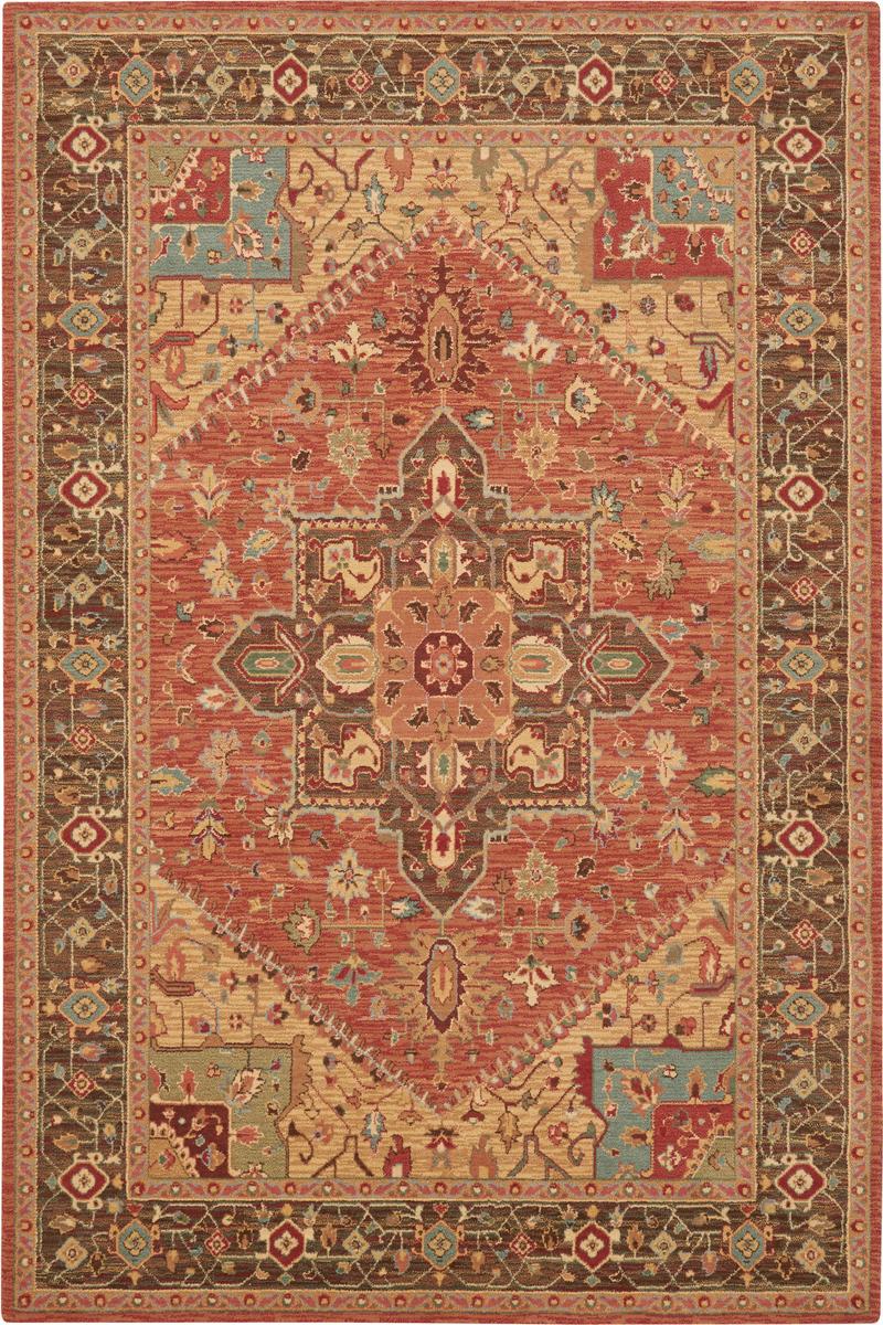 Living Treasures Rug LI01 Rust