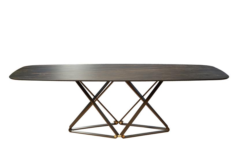 Bontempi Delta 250cm Barrel Top Dining Table