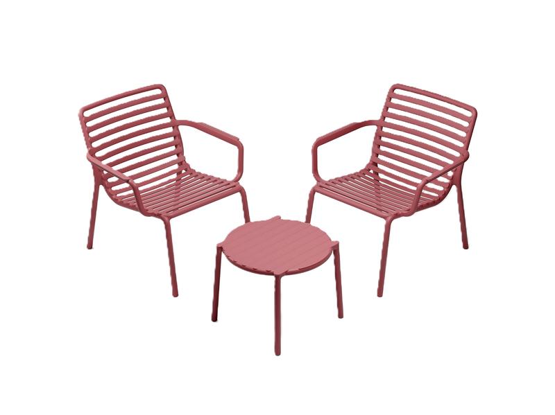Doga Garden Bistro Set Marsala
