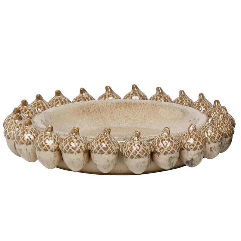 Acorn Cluster Ceramic Platter