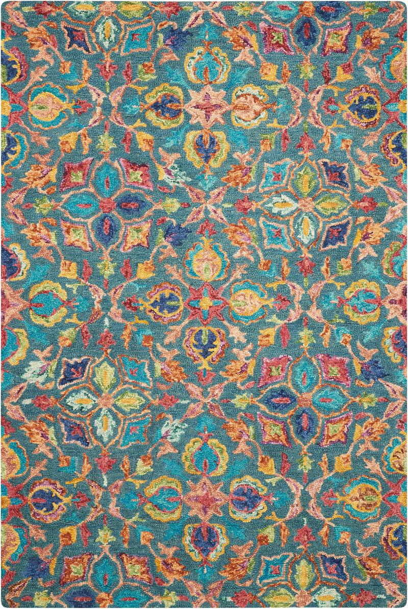 Vibrant VIB08 Teal Rug