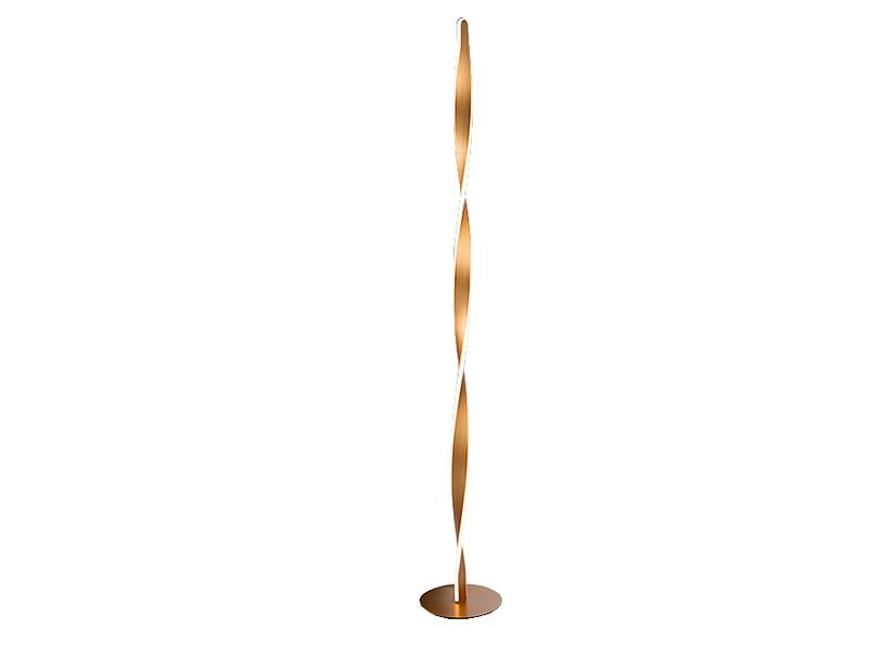 Tamar Twist Golden Floor Lamp