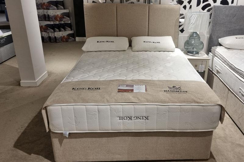 Superior 5ft Pocket Bed Set - Mattress, Base & Headboard - Clearance Cork