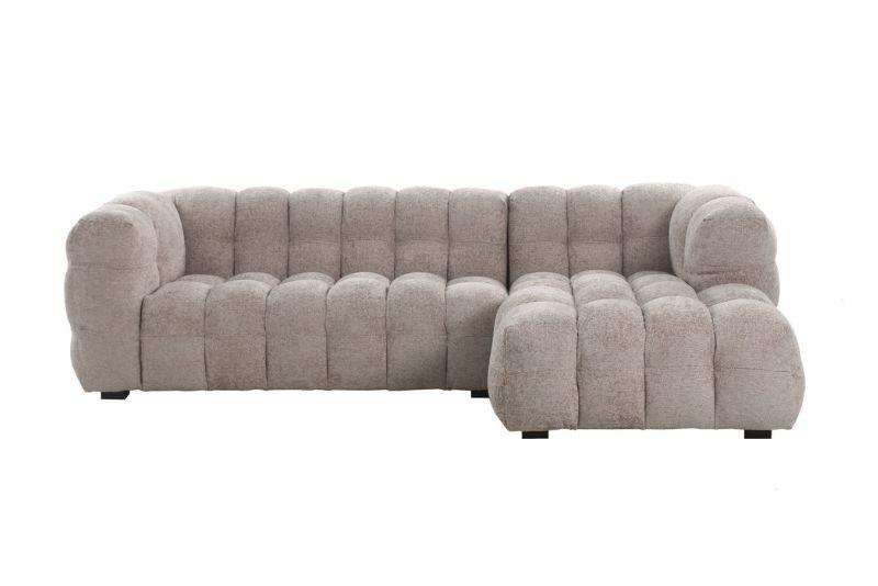Alba Chaise Sofa RHF Fine Beige Glam