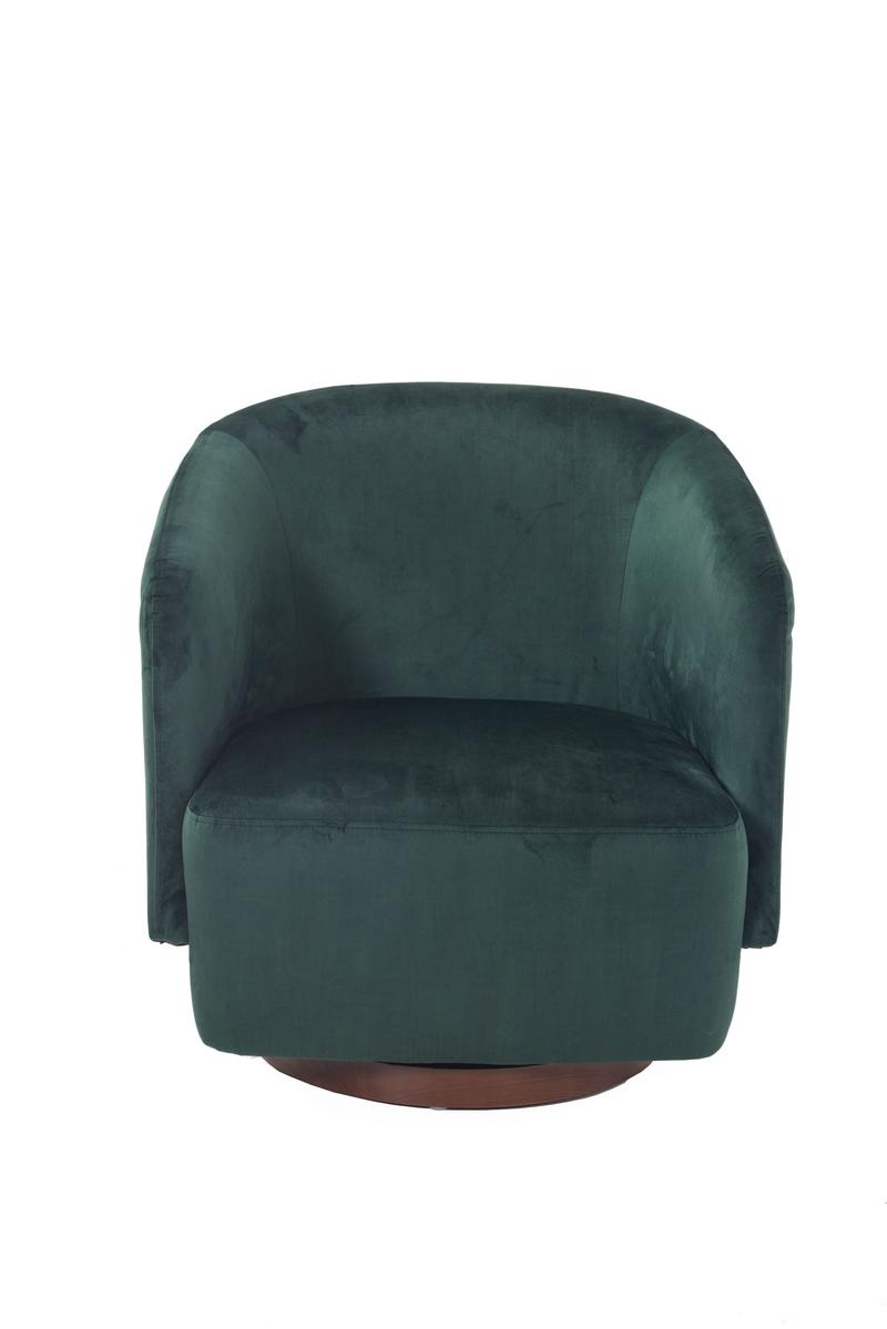 Beck Swivel Armchair Bottle Green