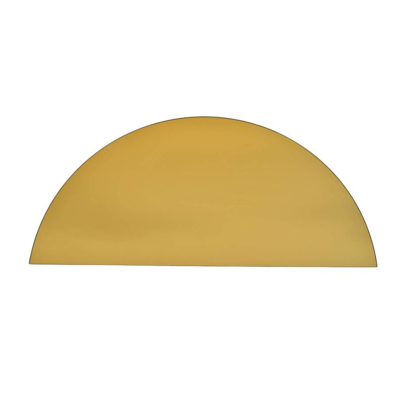 Golden Half Moon Wall Mirror