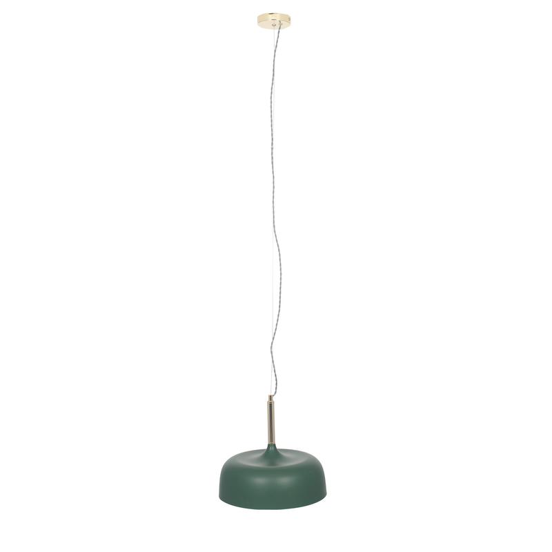 Anke Matte Bottle Green Dome Metal Pendant