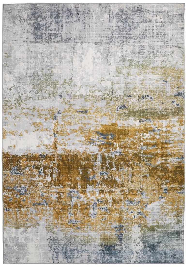 Concept Looms LUX09 Washable Rug Ivory Gold