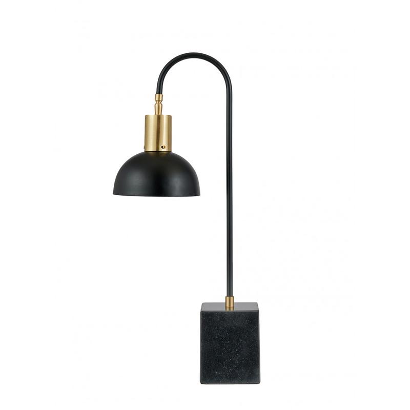 Mayfair Matte Black Domed Table Lamp