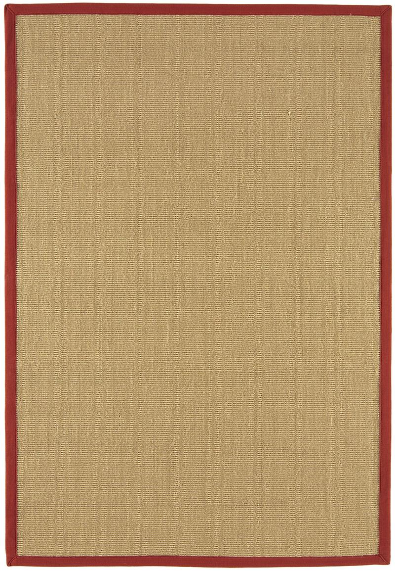 Sisal Rug Red Linen