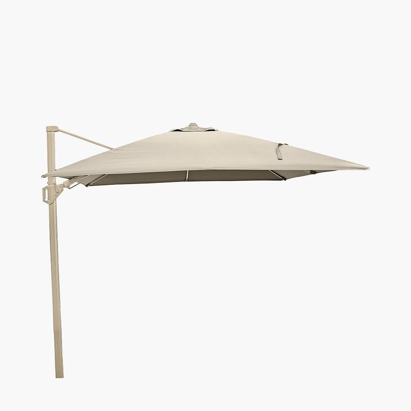 Champagne Glow Garden Parasol and Base