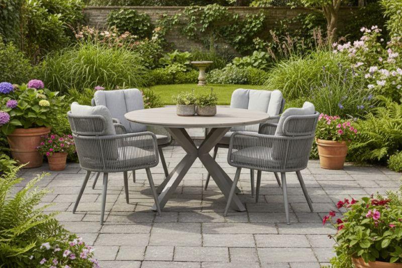 Annalise Garden Dining Set w/4 chairs