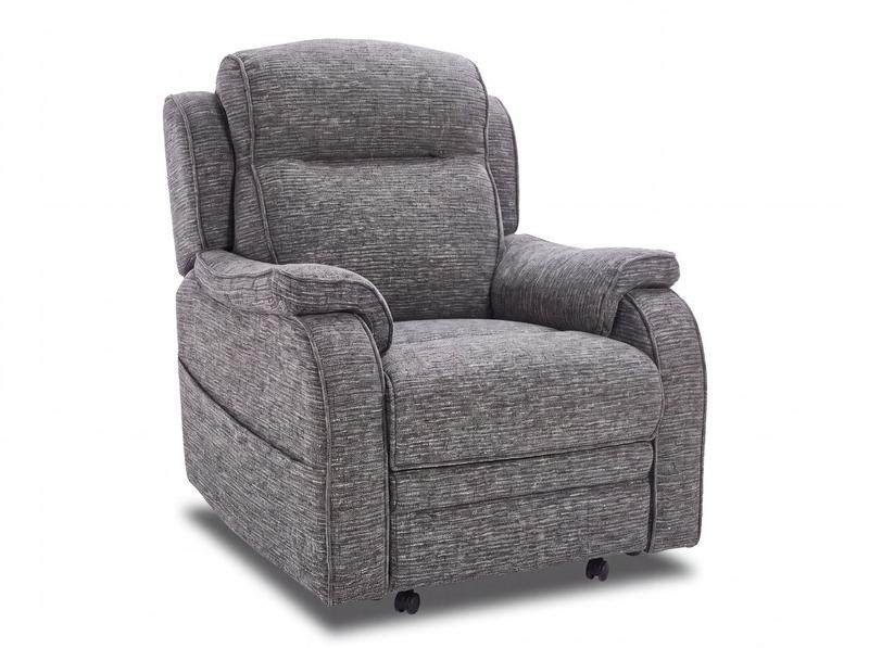 Boston Power Rise and Recline Armchair Waffle Slate