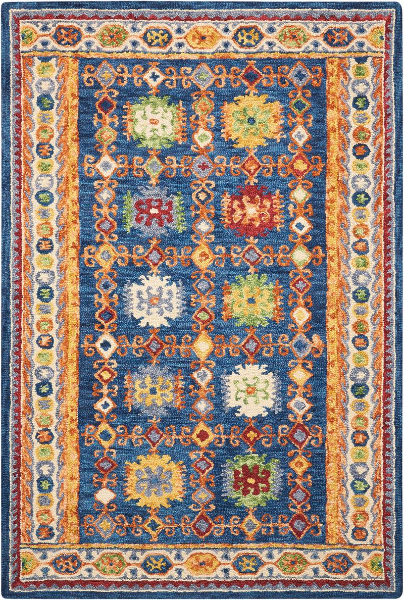 Vibrant VIB09 Navy Rug