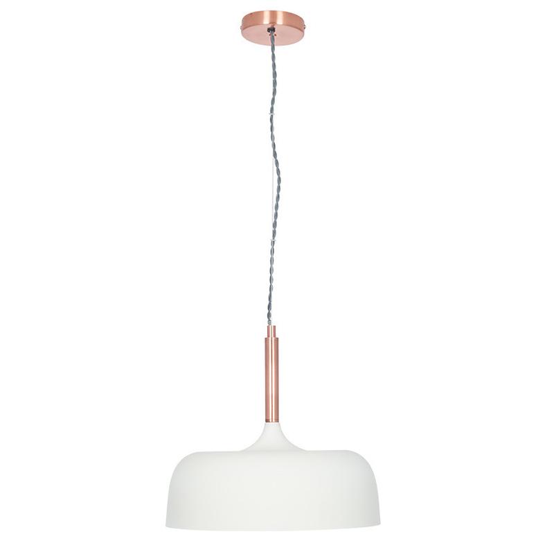 Anke Matte Cream Domed Metal Pendant