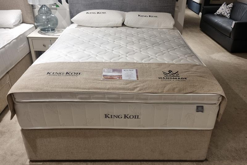 Superior Plus 5ft Bed Set - Mattress, Base & Headboard - Clearance Cork