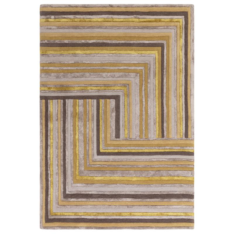 Matrix Network Rug Gold