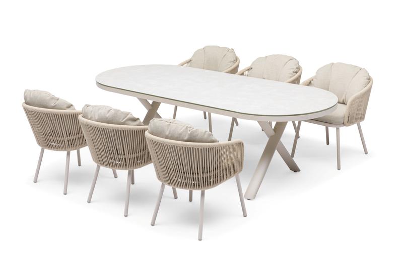 Alvin Oval Garden Dining Set