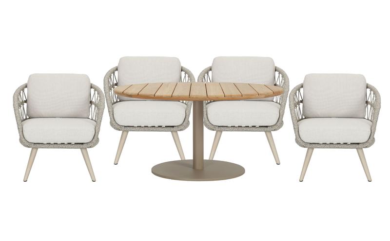 Lainey Garden Dining Set with 4 Chairs