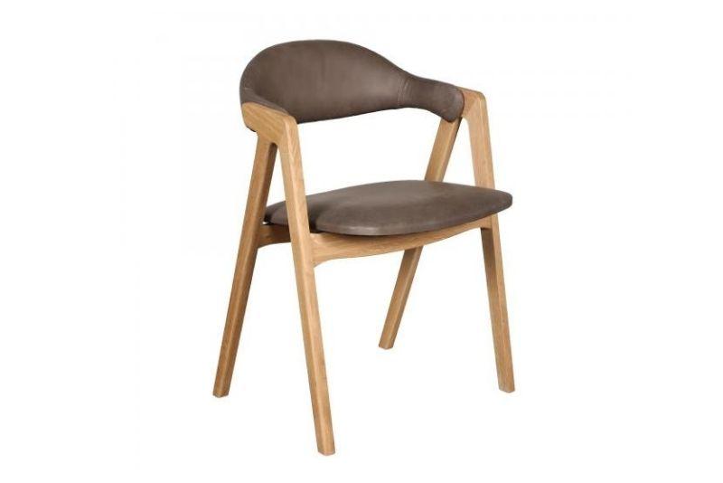 Lexine Chair Grey Leather