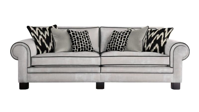 Duresta Coco Grand Split Sofa Flatiron Pearl