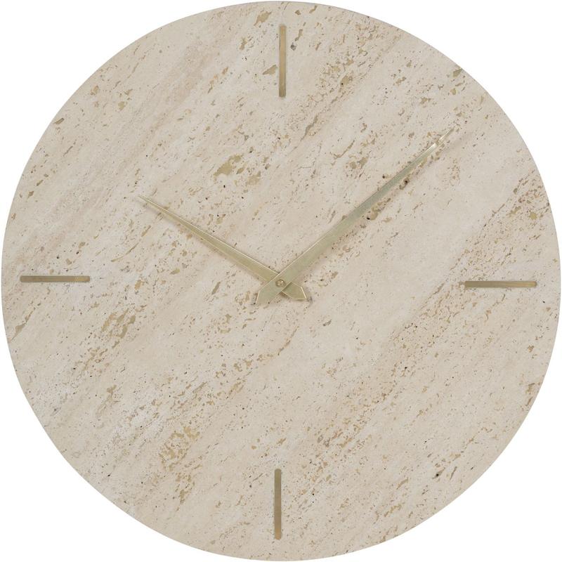 Heywood Light Traventine Wall Clock