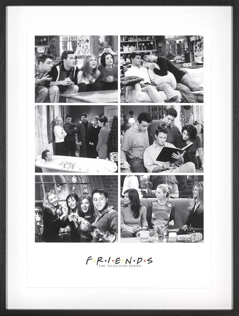 Friends Photo Collage Framed Print