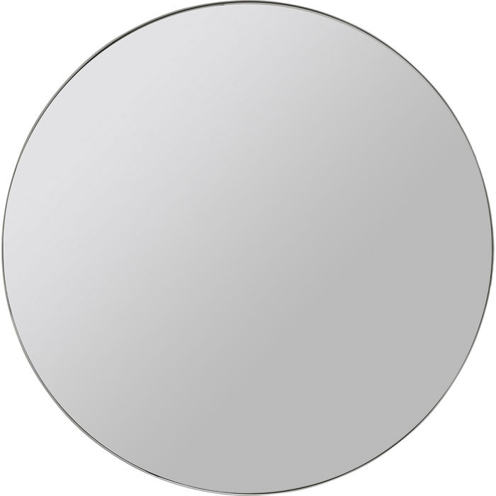 Chrome Look Circular Curvy Mirror